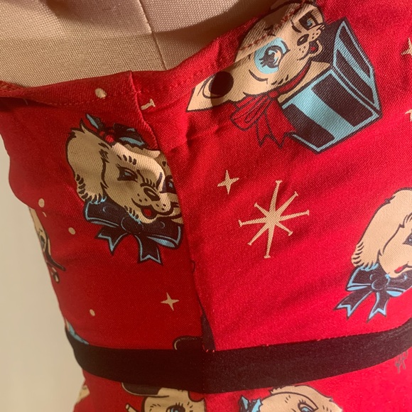 Soupuss 'Holly Jolly' Lyla dress (peekaboo puppies & xmas gifts) discontinued - Picture 6 of 7